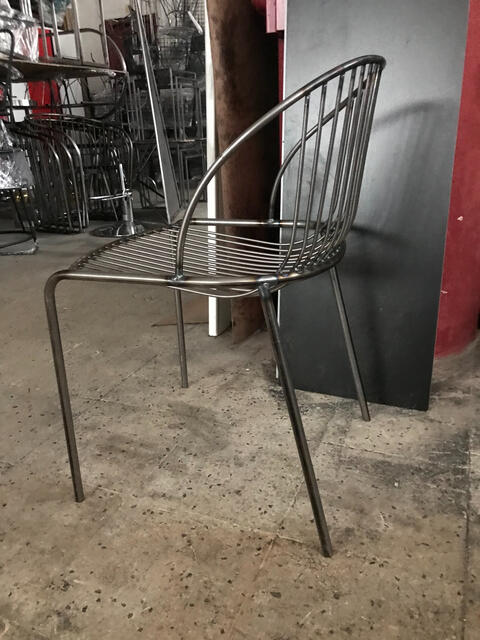Steel Wire Chair on Atelier Floor